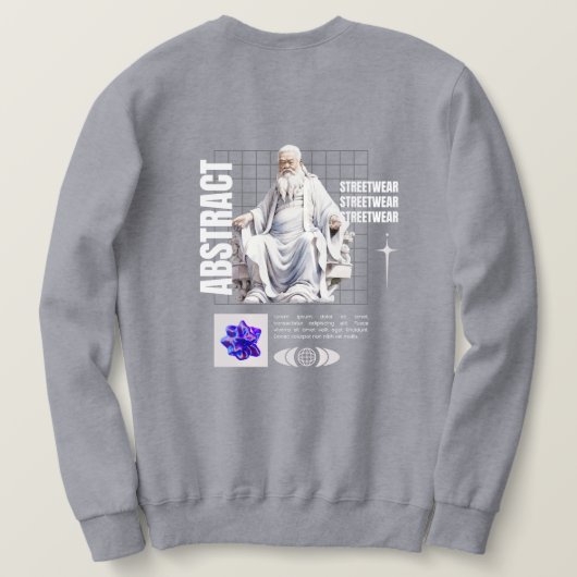 abstract - streetwear trui (Design achterkant)