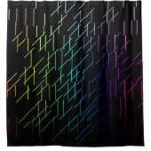 Abstract strepenpatroon douchegordijn (Voorkant)
