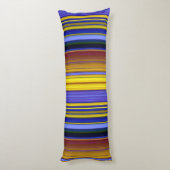 Abstract Stripes Design 1 Lichaamskussen (Achterkant (Verticaal))