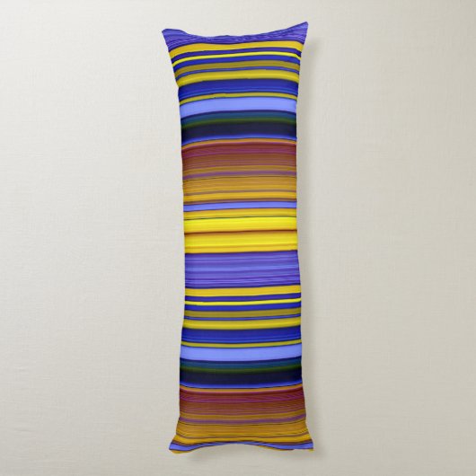 Abstract Stripes Design 1 Lichaamskussen (Achterkant (Verticaal))