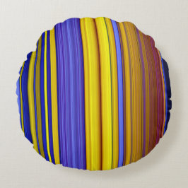 Abstract Stripes Design 1 Rond Kussen