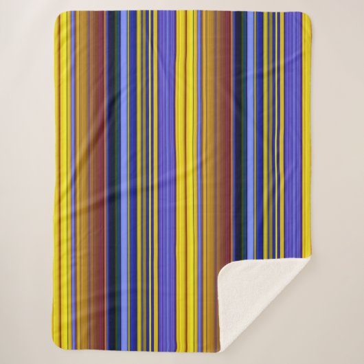 Abstract Stripes Design 1 Sherpa Deken (Voorkant)