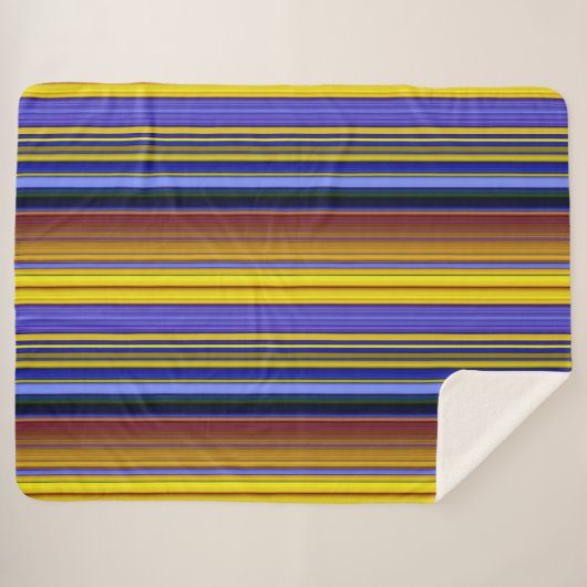 Abstract Stripes Design 1 Sherpa Deken (Voorkant (horizontaal))