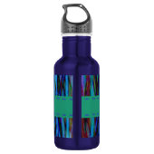 Abstract Stripes Design Waterfles (Achterkant)