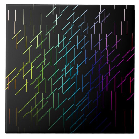 Abstract Stripes-patroon Tegeltje (Voorkant)