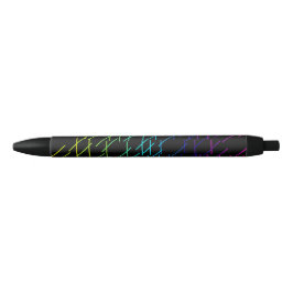 Abstract Stripes-patroon Zwarte Inkt Pen