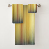 Abstract Stripes Spectrum Background Blue Gold Bad Handdoek (Insitu)