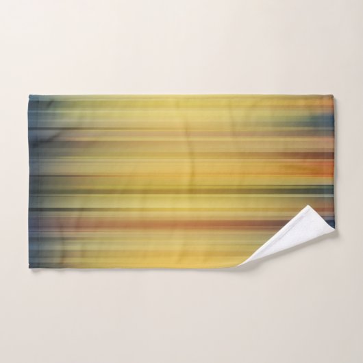 Abstract Stripes Spectrum Background Blue Gold Bad Handdoek (Handdoek)