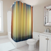 Abstract Stripes Spectrum Background Blue Gold Douchegordijn (In situ)