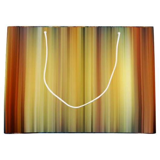 Abstract Stripes Spectrum Background Blue Gold Groot Cadeauzakje (Voorkant)