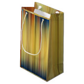 Abstract Stripes Spectrum Background Blue Gold Klein Cadeauzakje (Achterkant Gekanteld)
