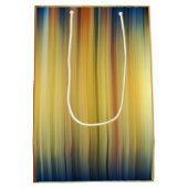 Abstract Stripes Spectrum Background Blue Gold Medium Cadeauzakje (Achterkant)