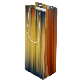 Abstract Stripes Spectrum Background Blue Gold Wijn Cadeautas