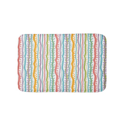 Abstract Stripes - Verticaal patroon Badmat (Voorkant)
