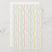 Abstract Stripes - Verticaal patroon Briefpapier (Voorkant / Achterkant)