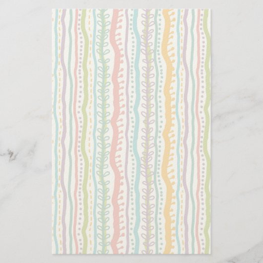 Abstract Stripes - Verticaal patroon Briefpapier (Voorkant)