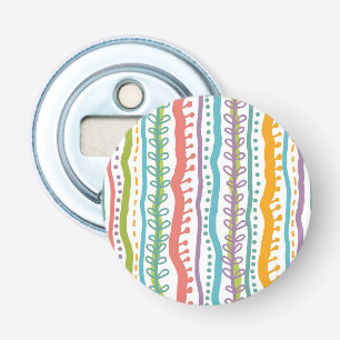 Abstract Stripes - Verticaal patroon Button Flesopener