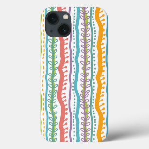Abstract Stripes - Verticaal patroon iPhone 13 Hoesje