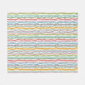 Abstract Stripes - Verticaal patroon Fleece Deken (Voorkant (Horizontaal))