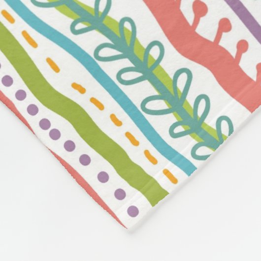 Abstract Stripes - Verticaal patroon Fleece Deken (Hoek)