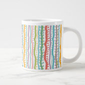 Abstract Stripes - Verticaal patroon Grote Koffiekop (Rechts)