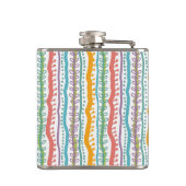 Abstract Stripes - Verticaal patroon Heupfles (Achterkant)