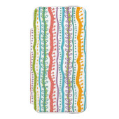 Abstract Stripes - Verticaal patroon Incipio iPhone Portemonnee Hoesje (Voorkant Agenda)
