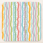 Abstract Stripes - Verticaal patroon Kartonnen Onderzetters (Voorkant)