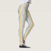 Abstract Stripes - Verticaal patroon Leggings (Rechts)