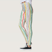 Abstract Stripes - Verticaal patroon Leggings (Links)