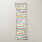 Abstract Stripes - Verticaal patroon Lichaamskussen (Achterkant (Verticaal))