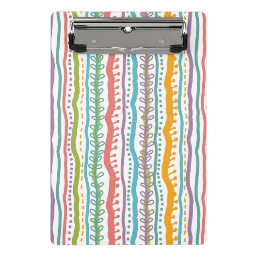 Abstract Stripes - Verticaal patroon Mini Klembord (Voorkant)