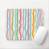 Abstract Stripes - Verticaal patroon Muismat (Met muis)