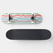 Abstract Stripes - Verticaal patroon Persoonlijk Skateboard (Horizontaal)