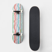 Abstract Stripes - Verticaal patroon Persoonlijk Skateboard (Voorkant)