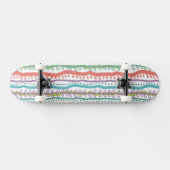 Abstract Stripes - Verticaal patroon Persoonlijk Skateboard (Horizontaal)