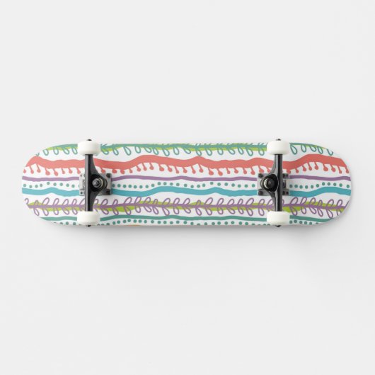Abstract Stripes - Verticaal patroon Persoonlijk Skateboard (Horizontaal)