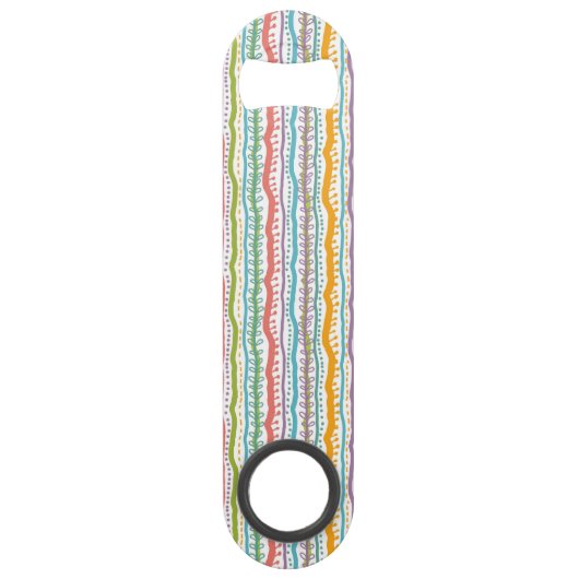 Abstract Stripes - Verticaal patroon Speed Flessenopener (Voorkant)