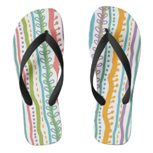 Abstract Stripes - Verticaal patroon Teenslippers