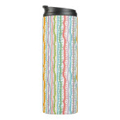 Abstract Stripes - Verticaal patroon Thermosbeker (Geroteerd rechts)