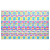 Abstract Strips Patroon - Kleuren 02 op wit Stof (Yard (91,4 cm))