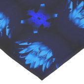 Abstract stromend blauw water Lily Lotus Korte Tafelloper (Hoek)