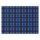 Abstract stromend blauw water Lily Lotus Tafelkleed (Voorkant (Horizontaal))