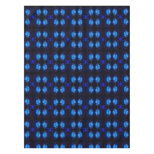 Abstract stromend blauw water Lily Lotus Tafelkleed (Voorkant)