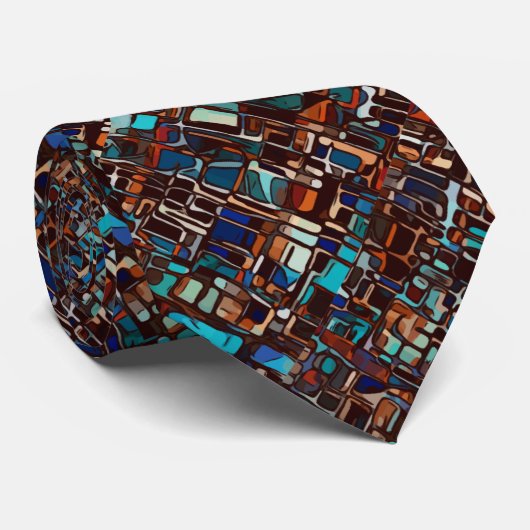 Abstract Stropdas (Opgerold)