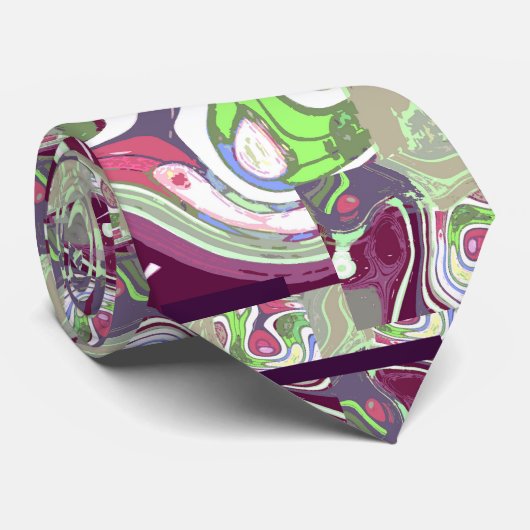 Abstract Stropdas (Opgerold)