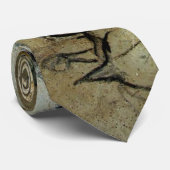 Abstract Stropdas Art - Chauvet Lascaux Cave Horse (Opgerold)