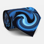 Abstract Stropdas blauwvogel (Opgerold)