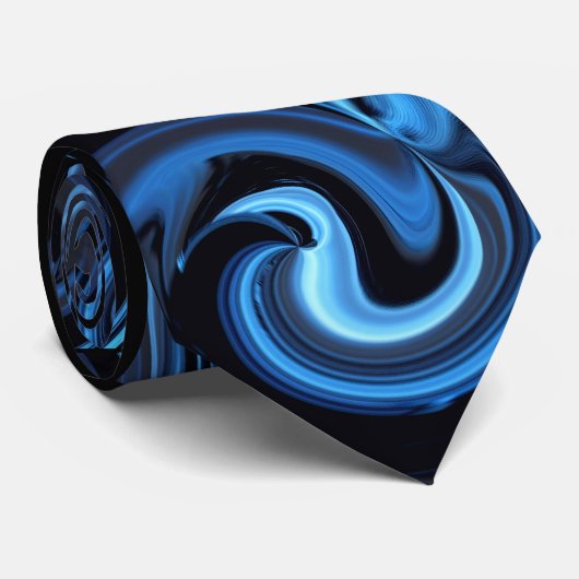 Abstract Stropdas blauwvogel (Opgerold)