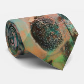 Abstract Stropdas in de Stijl van Hieronymus Bosch (Opgerold)